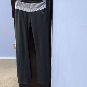 Balance Collection Black Pants with Striped Waistband